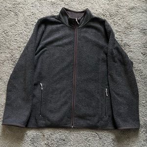 Karen Scott (Sport) zippered fleece jacket